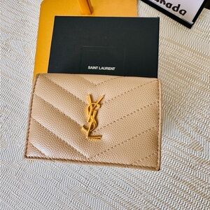 Saint Laurent Cassandra Trifold Wallet